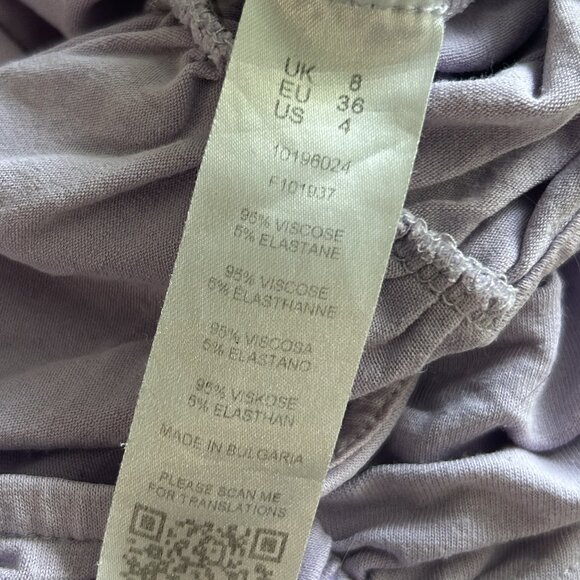 ASOS Design Lilac Crop Cami with Ruched Front and Spaghetti Straps - Picture 5 of 7